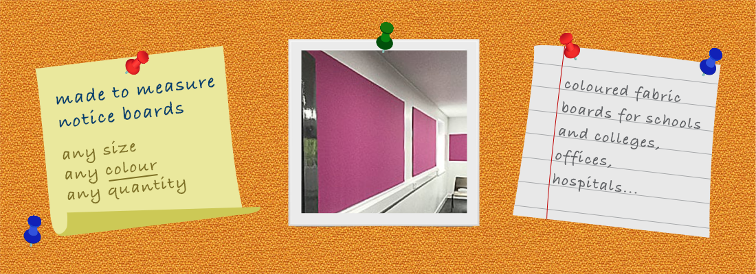 made to measure notice boards